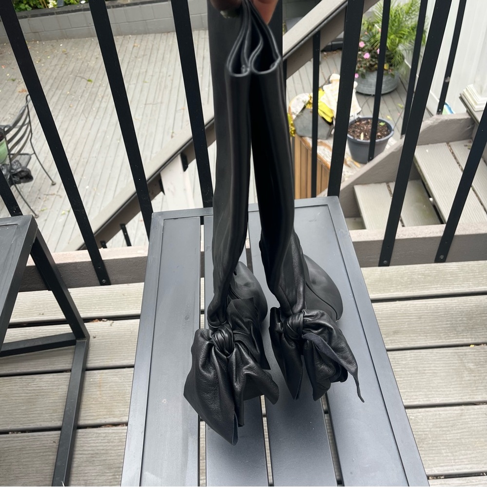 Aminah Abdul Jallil, Knee High Boots,  Black. Sz 6. New with defect - Picture 13 of 16